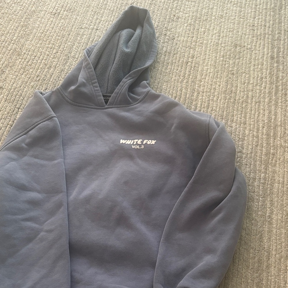WHITEFOX blue / Gray color Hoodie - pet smoke free home